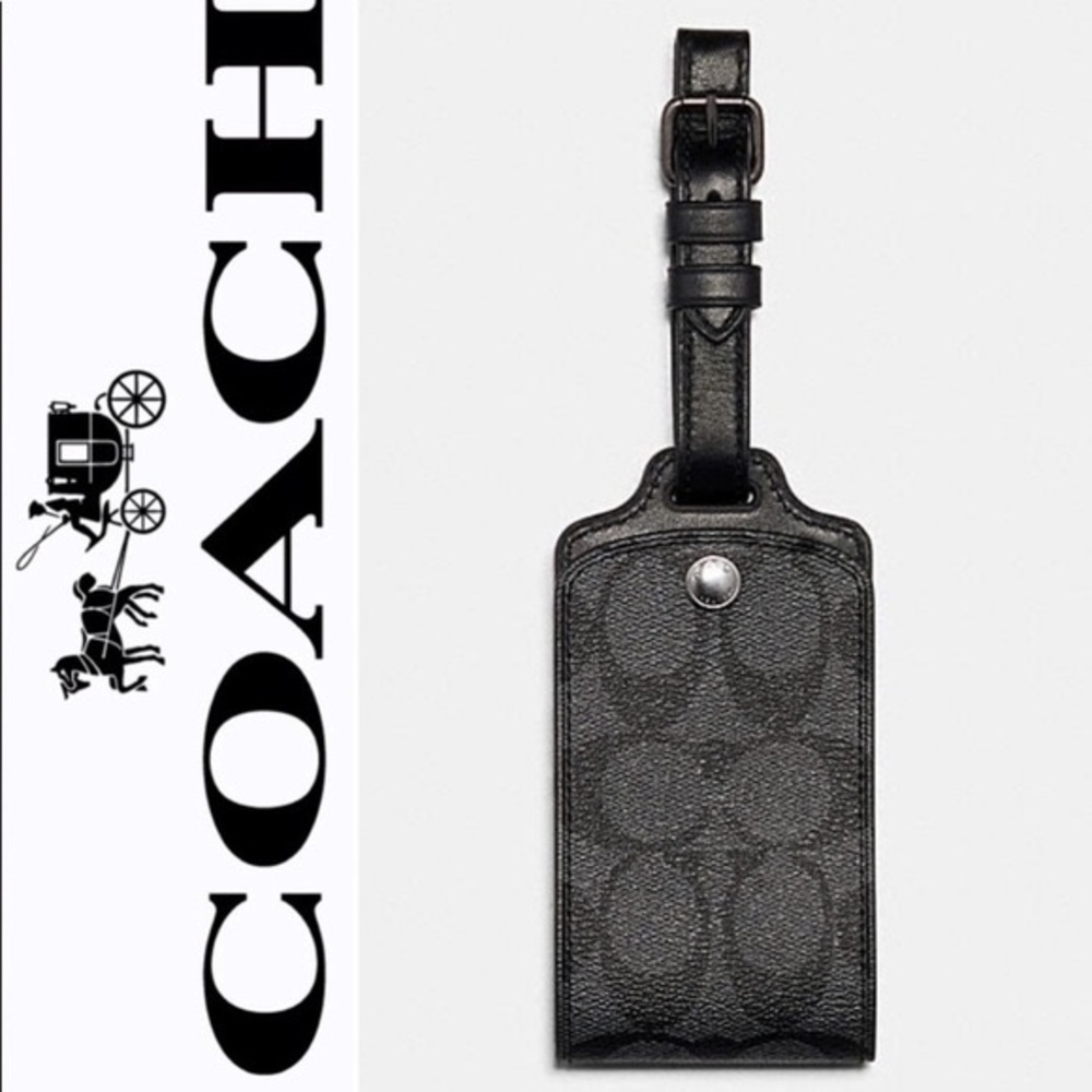 Luggage Tag In Signature Canvas ♦️